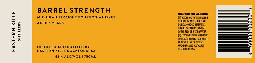 Label for Eastern Kille Distillery, straight bourbon, filed by EASTERN KILLE DISTILLERY